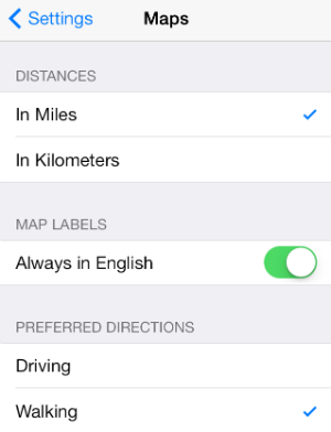 ios 7 maps